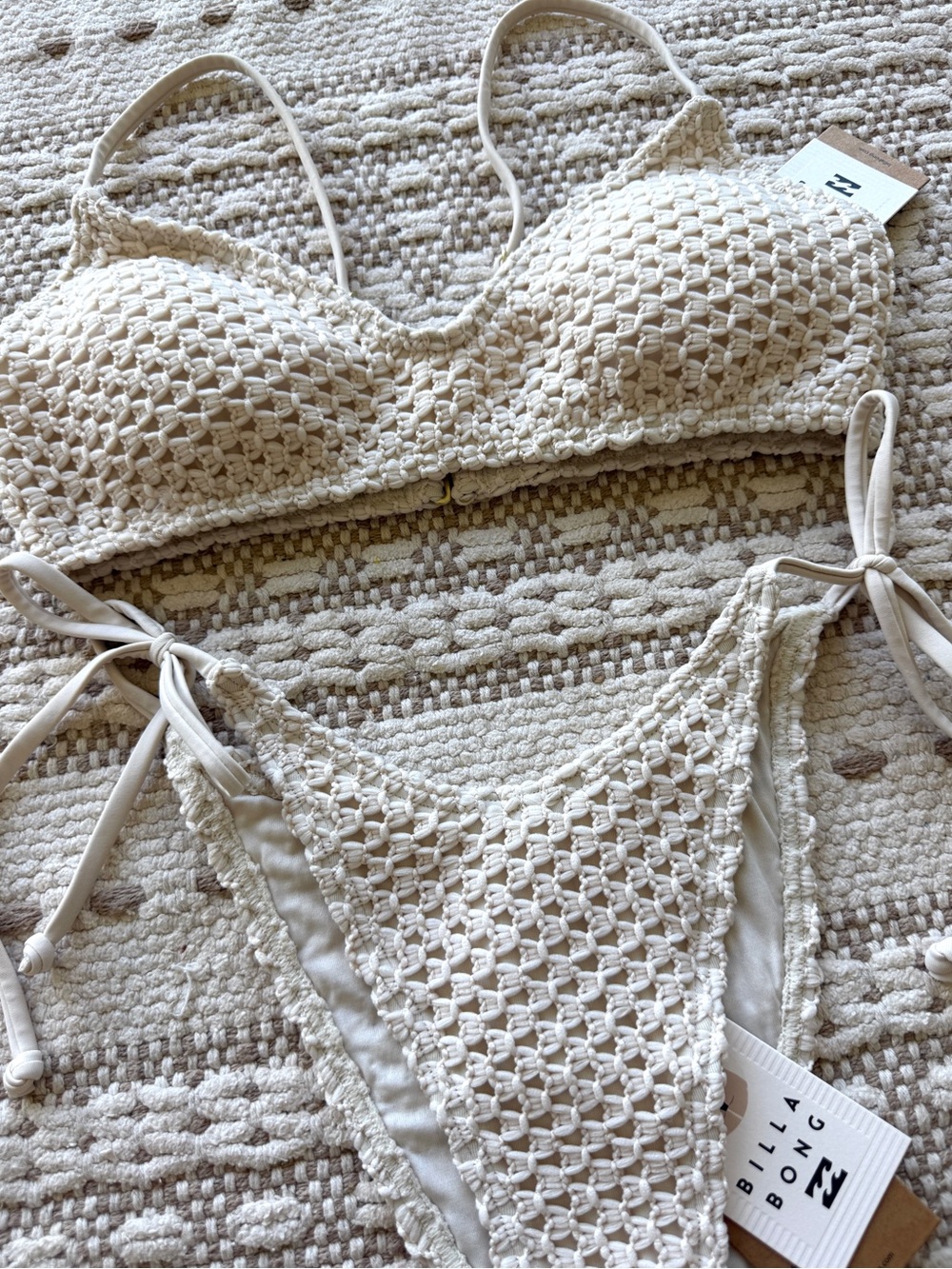 π₯π₯BILLABONG - TWISTED TIDES V BRALETTE SIDE-TIE DIPPI SKIMPY BIKINI SETπ₯π₯ - Picture 7 of 11